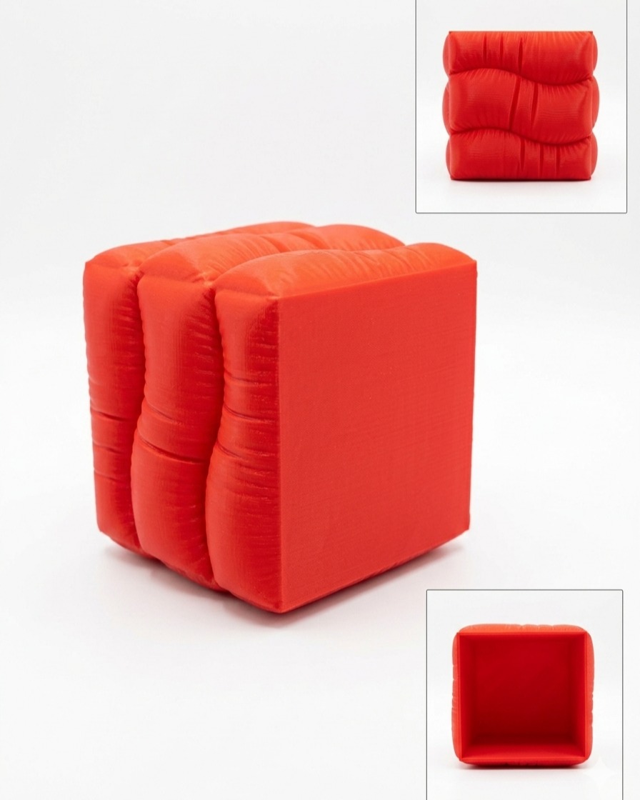 Puffy Květináč - Puffy Planter (Red Edition)