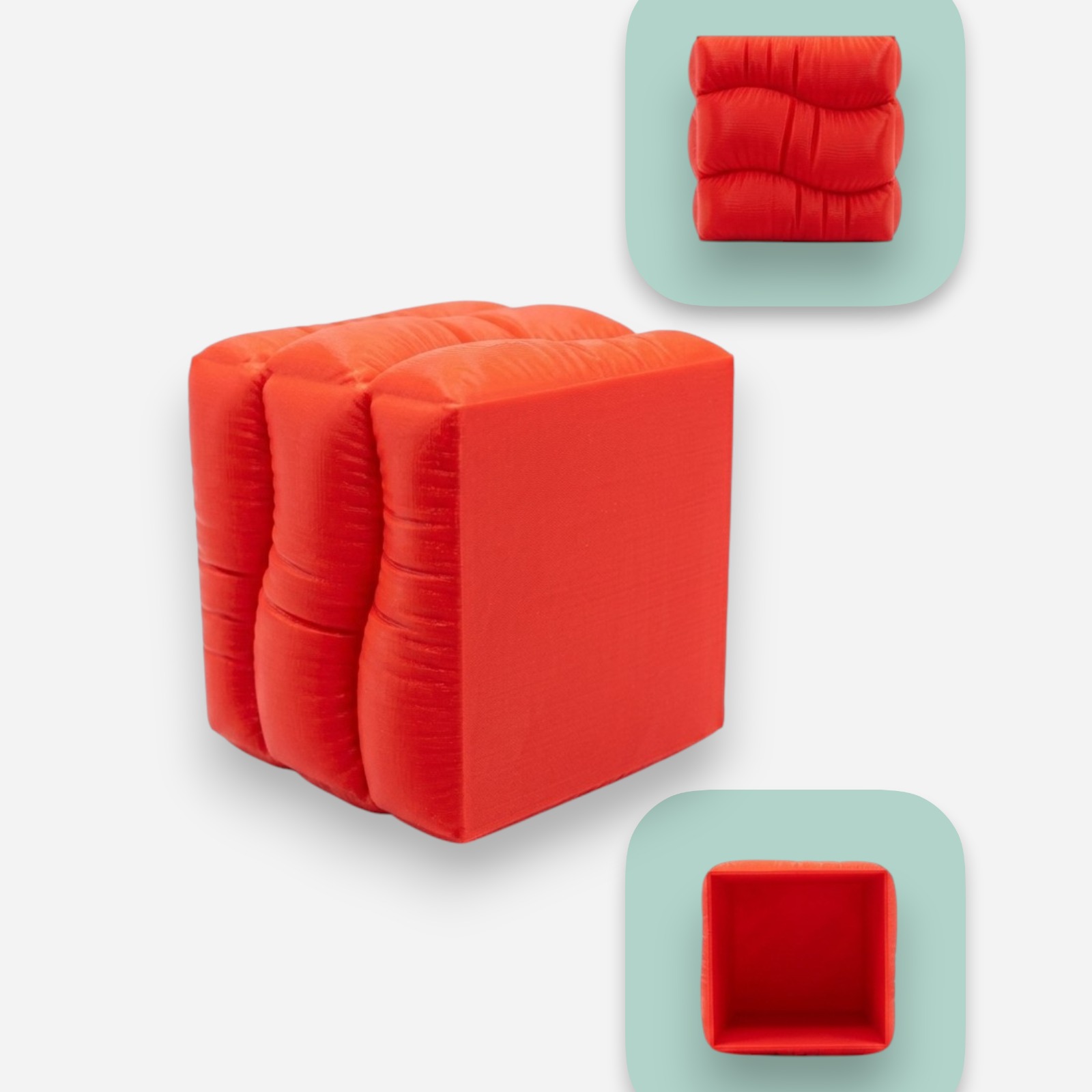 Puffy Květináč - Puffy Planter (Red Edition)