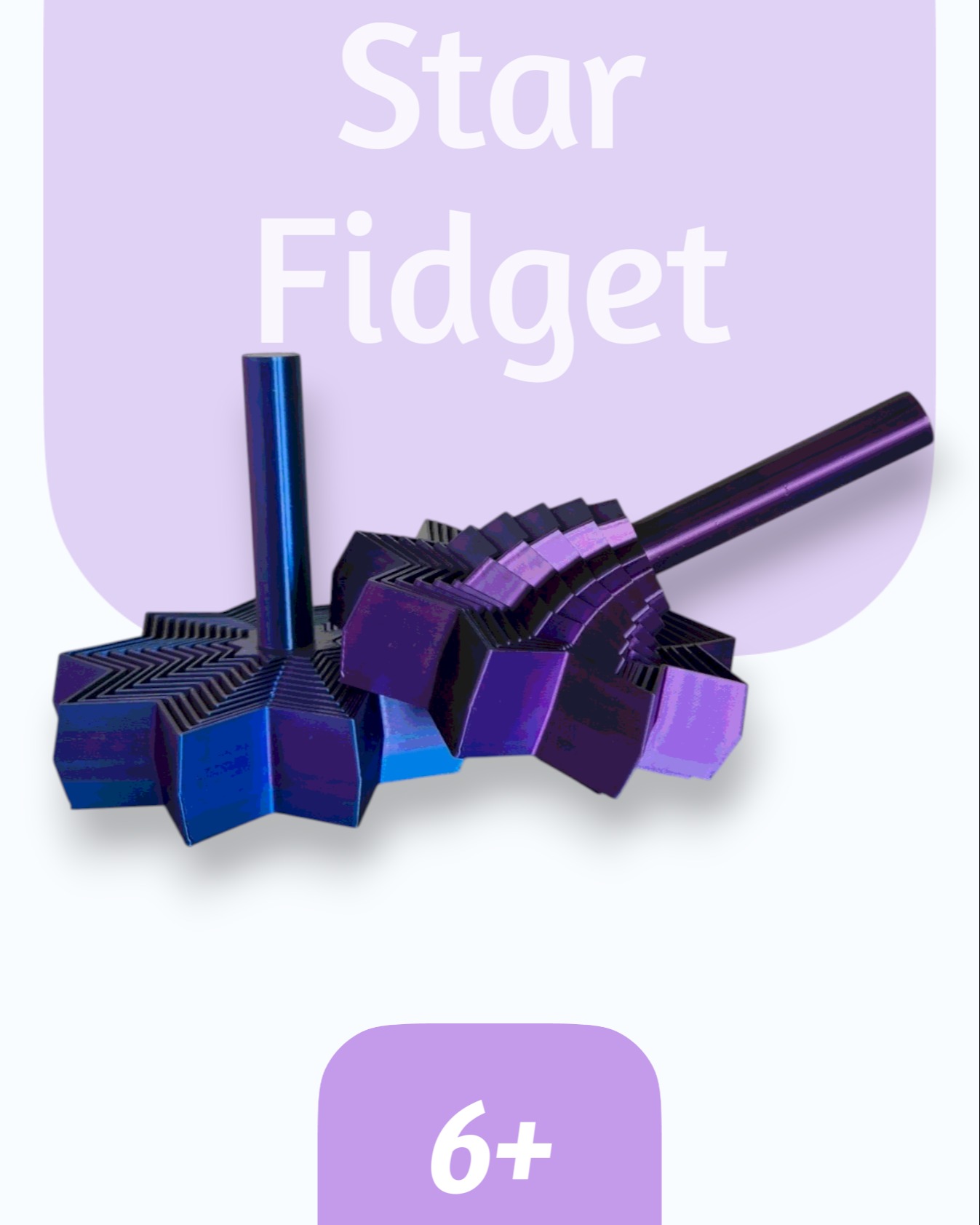 Star Fidget s rukojetí
