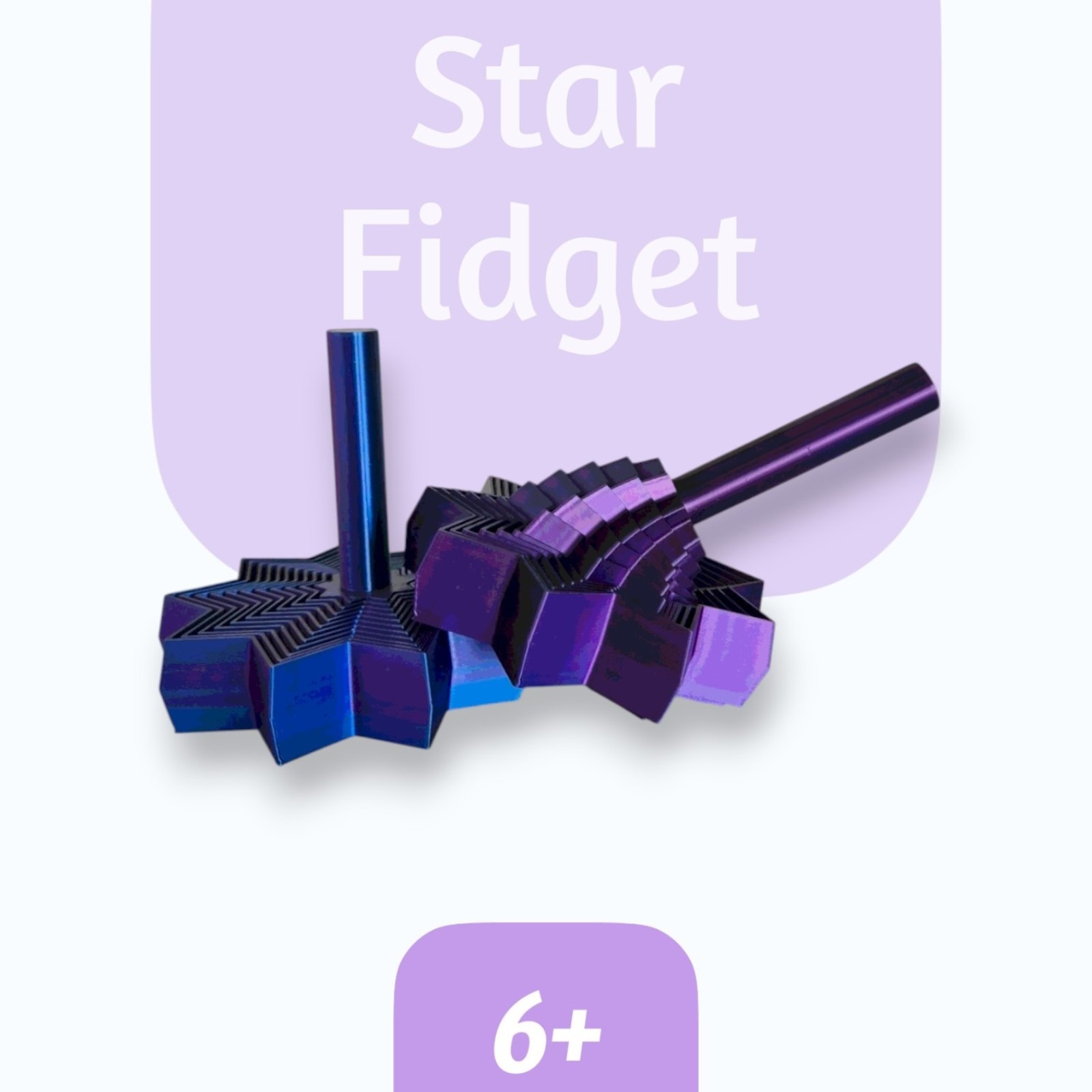 Star Fidget s rukojetí