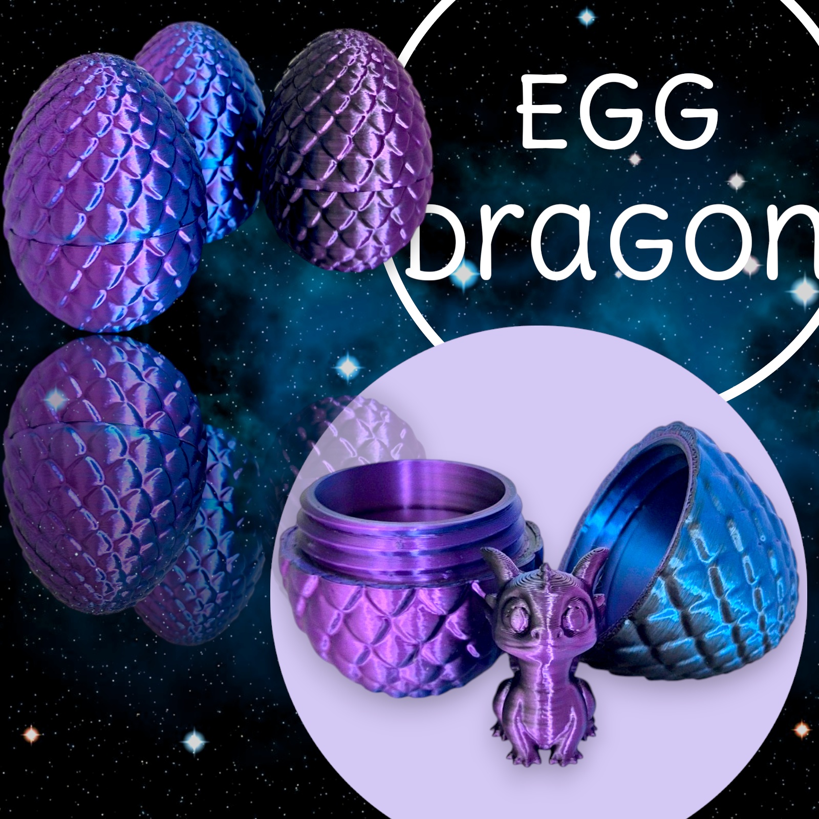 Dračí vejce s mláďátkem